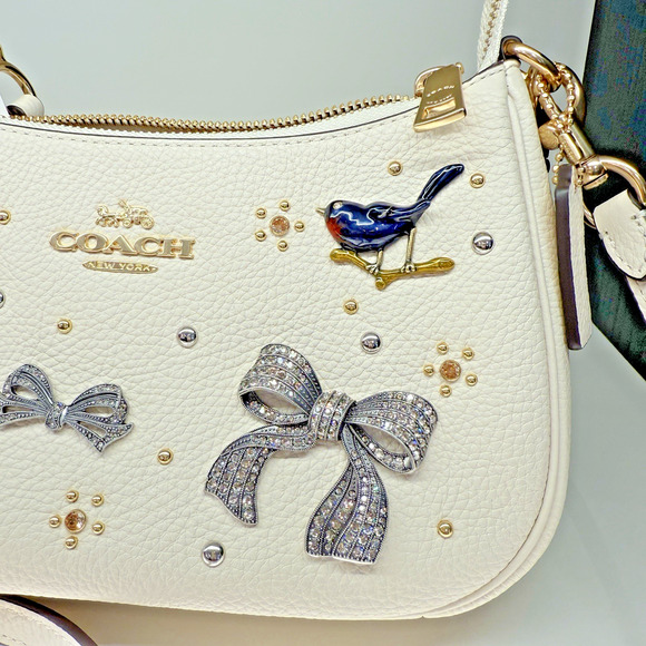 Coach Teri Shoulder Bag With Pins CCE87 & Gift Receipt Authentic ‼️ - Picture 4 of 11